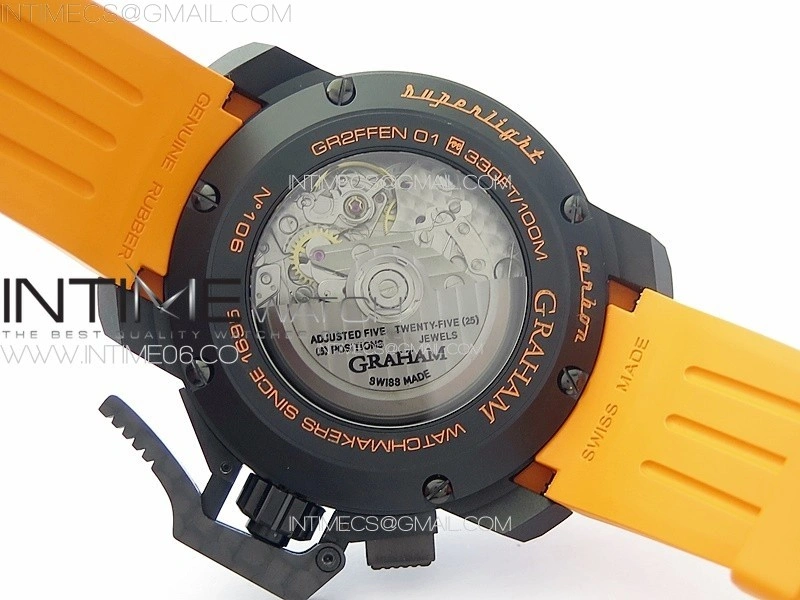 Chronofighter Superlight JKF 1:1 Best Edition on Orange Rubber Strap A7750
