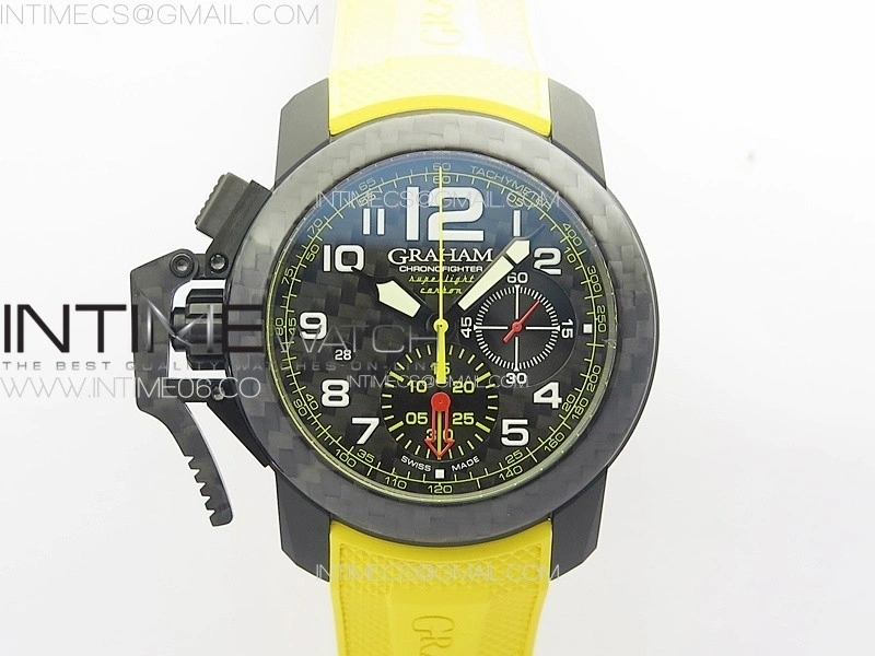 Chronofighter Superlight JKF 1:1 Best Edition on Yellow Rubber Strap A7750