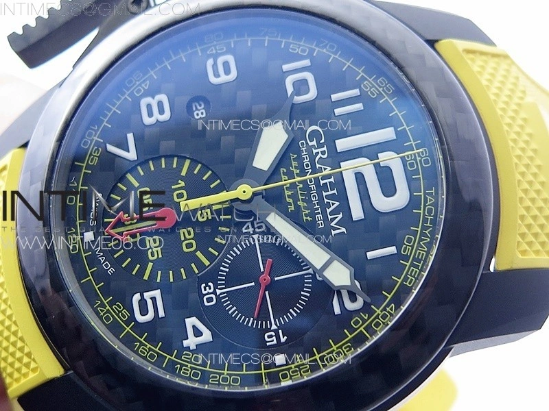 Chronofighter Superlight JKF 1:1 Best Edition on Yellow Rubber Strap A7750