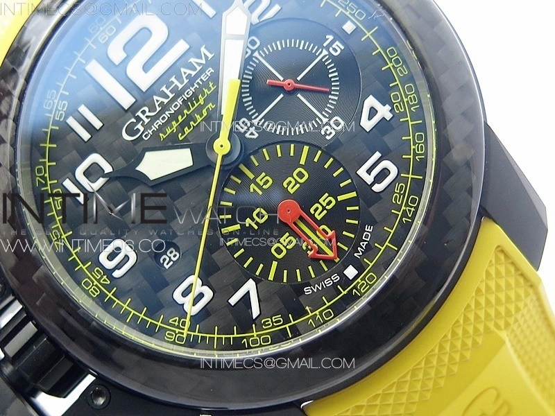 Chronofighter Superlight JKF 1:1 Best Edition on Yellow Rubber Strap A7750