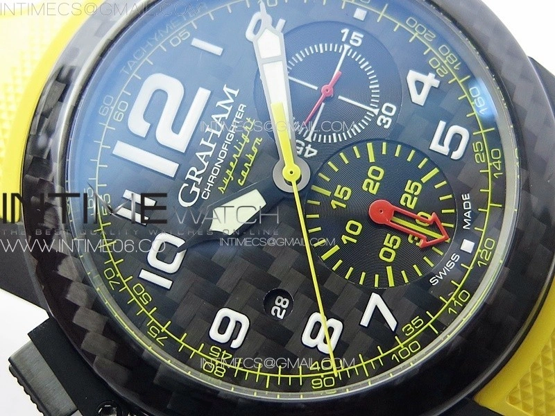 Chronofighter Superlight JKF 1:1 Best Edition on Yellow Rubber Strap A7750