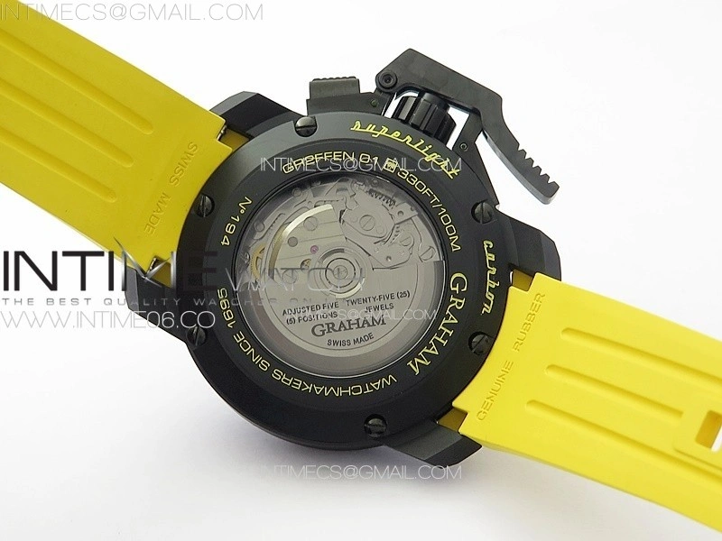 Chronofighter Superlight JKF 1:1 Best Edition on Yellow Rubber Strap A7750