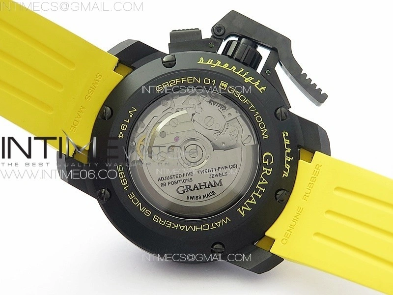 Chronofighter Superlight JKF 1:1 Best Edition on Yellow Rubber Strap A7750
