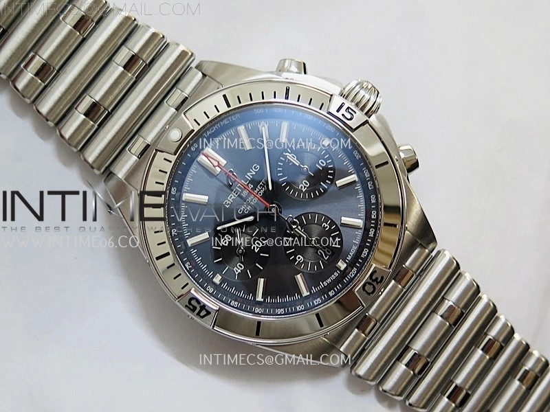 Chronomat B01 42mm SS TF 1:1 Best Edition Blue Dial on SS Bracelet A7750