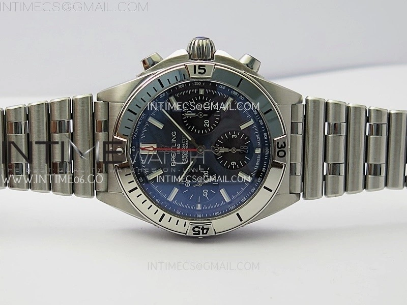 Chronomat B01 42mm SS TF 1:1 Best Edition Blue Dial on SS Bracelet A7750