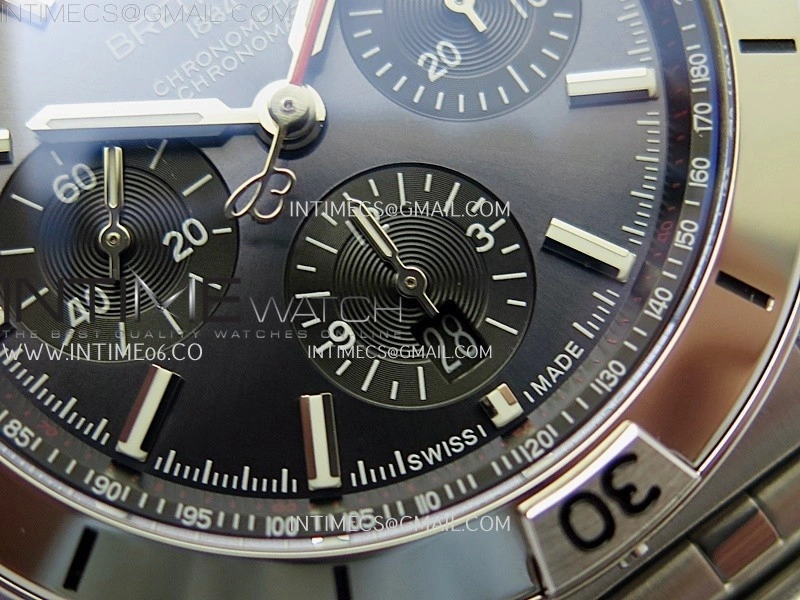 Chronomat B01 42mm SS TF 1:1 Best Edition Blue Dial on SS Bracelet A7750