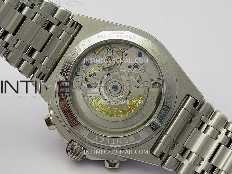Chronomat B01 42mm SS TF 1:1 Best Edition Green Dial on SS Bracelet A7750
