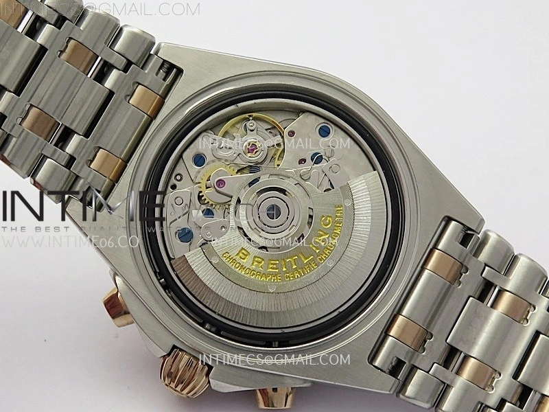 Chronomat B01 42mm SS RG TF 1:1 Best Edition Brown Dial on SS Bracelet A7750
