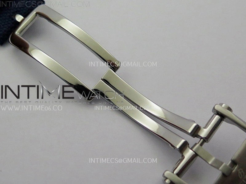 Avenger Chronometer 42mm GMT SS BLSF 1:1 Best Version Blue Dial On Blue Nylon Strap A2836