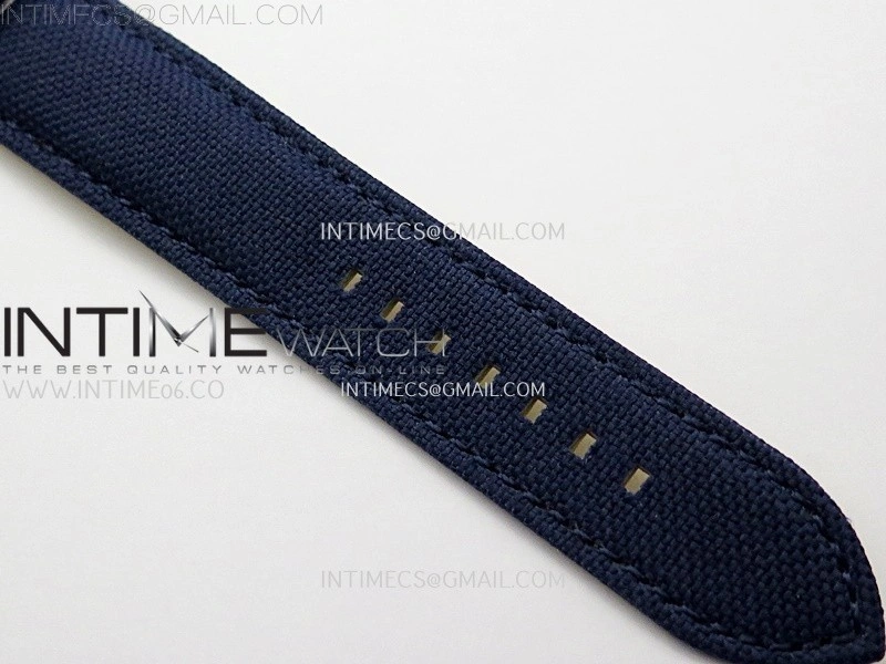 Avenger Chronometer 42mm GMT SS BLSF 1:1 Best Version Blue Dial On Blue Nylon Strap A2836