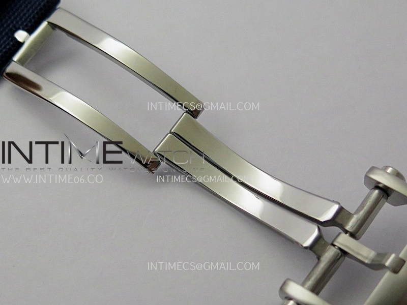 Avenger Chronometer 45mm GMT SS B50F 1:1 Best Edition Blue Dial On Blue Nylon Strap A2824