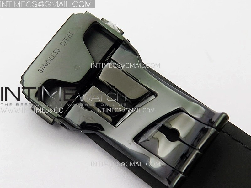 Classic Fusion 42mm Ceramic JJZF 1:1 Best Edition Black Dial On Black Gummy Strap