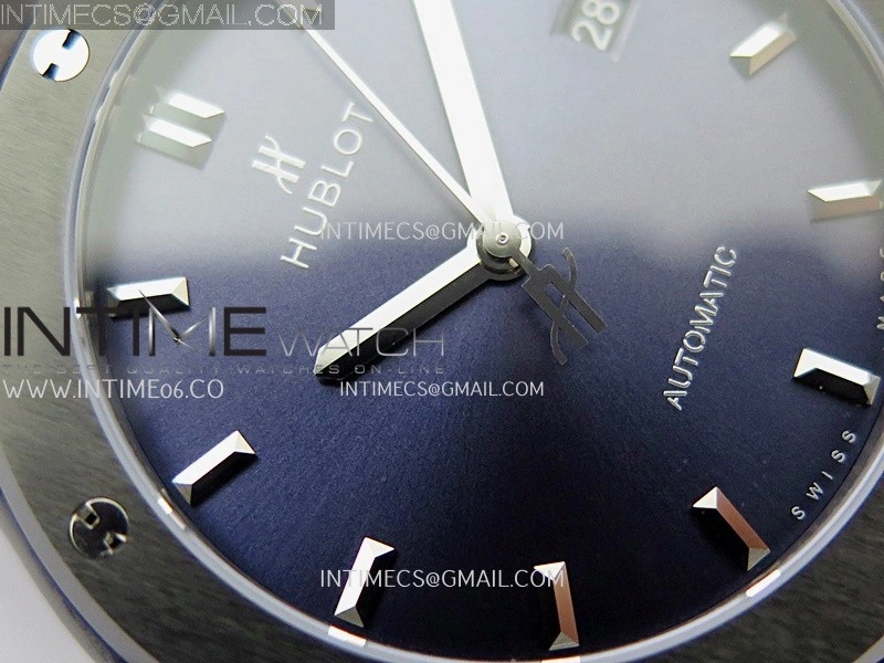 Classic Fusion 42mm Ceramic JJZF 1:1 Best Edition Blue Dial On Blue Gummy Strap