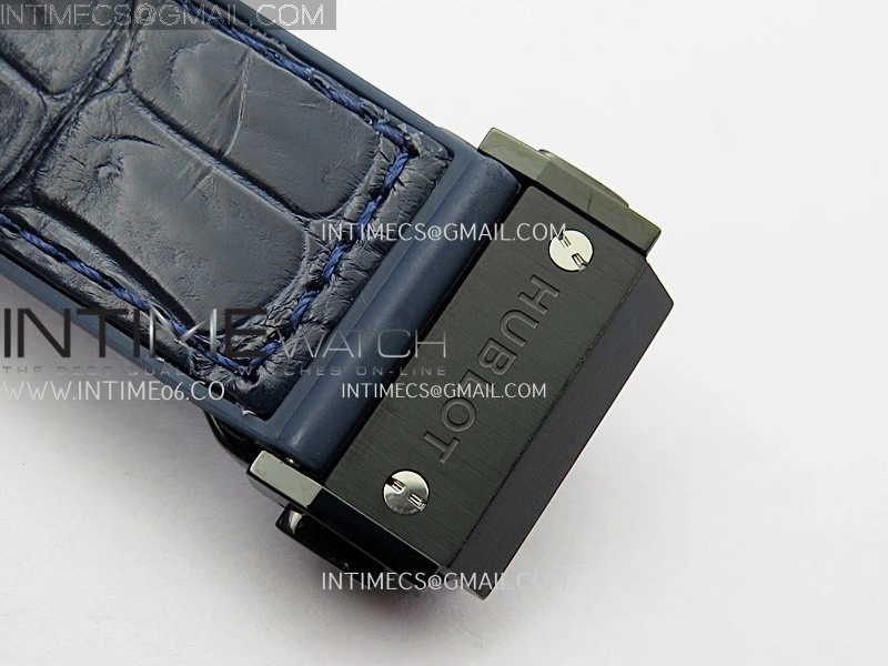 Classic Fusion 42mm Ceramic JJZF 1:1 Best Edition Blue Dial On Blue Gummy Strap