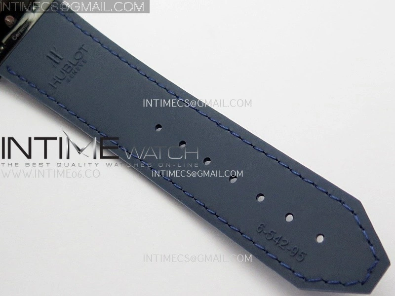 Classic Fusion 42mm Ceramic JJZF 1:1 Best Edition Blue Dial On Blue Gummy Strap