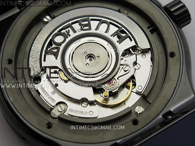 Classic Fusion 42mm Ceramic JJZF 1:1 Best Edition Blue Dial On Blue Rubber Strap