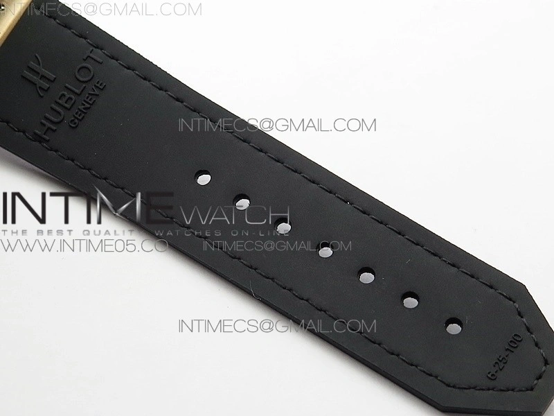 Classic Fusion 42mm RG B50F Black Dial On Black Gummy Strap A2892