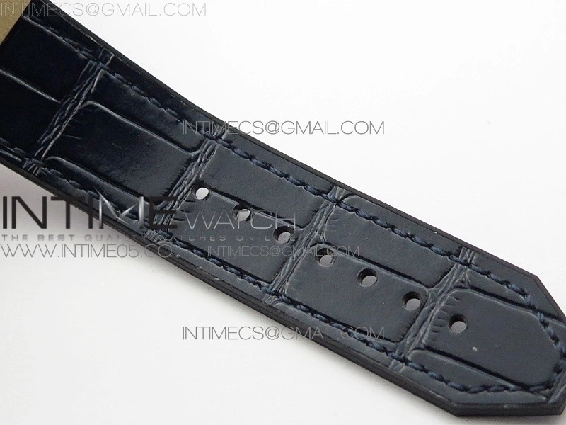 Classic Fusion 42mm RG B50F Blue Dial On Blue Gummy Strap A2892