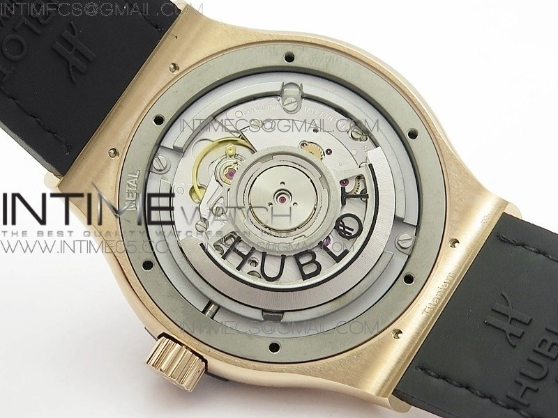 Classic Fusion 42mm RG B50F Blue Dial On Blue Gummy Strap A2892