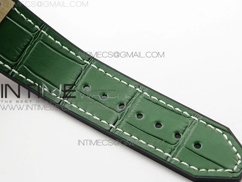 Classic Fusion 42mm RG B50F Green Dial On Green Gummy Strap A2892