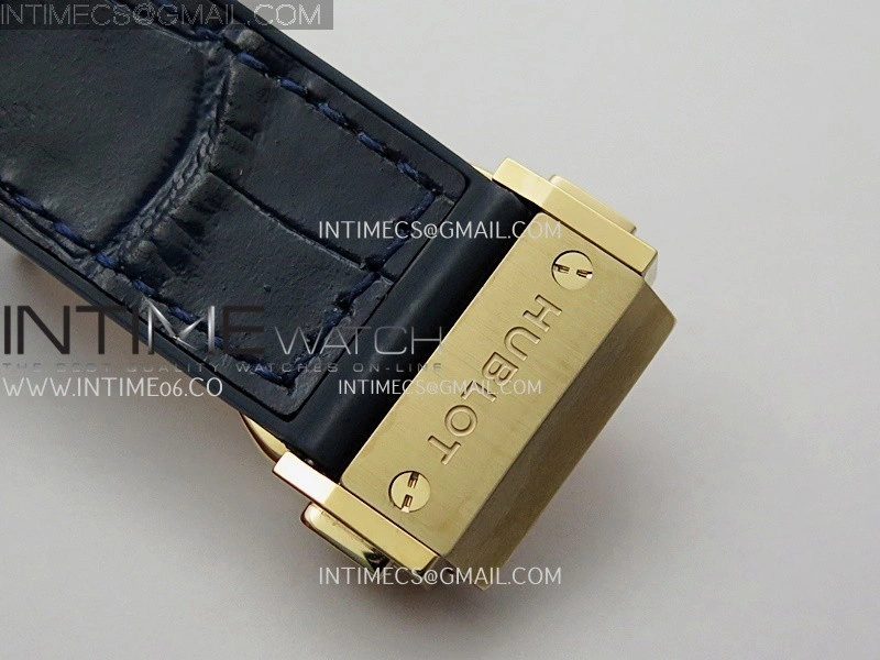 Classic Fusion 42mm RG JJZF 1:1 Best Edition Blue Dial On Blue Gummy Strap