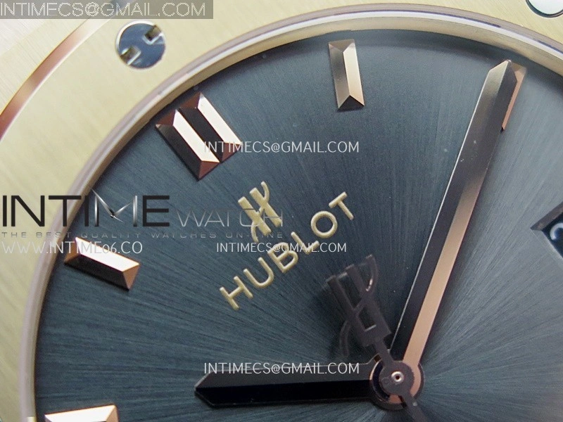 Classic Fusion 42mm RG JJZF 1:1 Best Edition Gray Dial On Black Gummy Strap