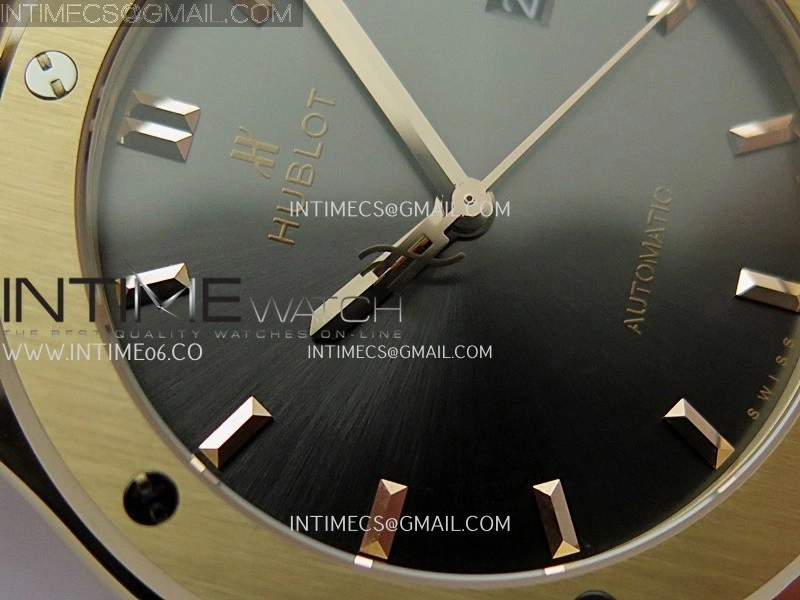 Classic Fusion 42mm RG JJZF 1:1 Best Edition Gray Dial On Black Rubber Strap