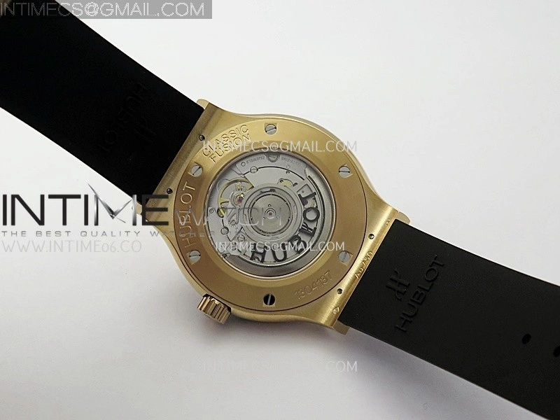 Classic Fusion 42mm RG JJZF 1:1 Best Edition Gray Dial On Black Rubber Strap