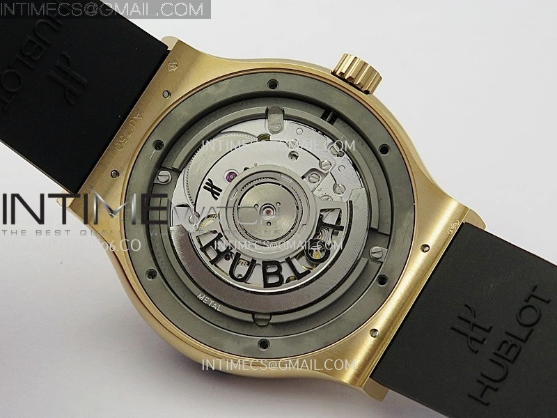 Classic Fusion 42mm RG JJZF 1:1 Best Edition Gray Dial On Black Rubber Strap