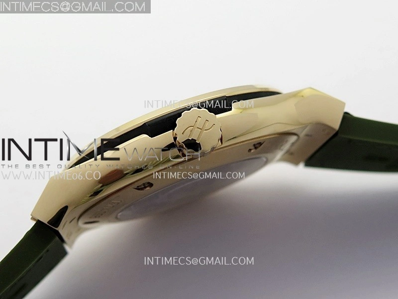 Classic Fusion 42mm RG JJZF 1:1 Best Edition Green Dial On Green Gummy Strap