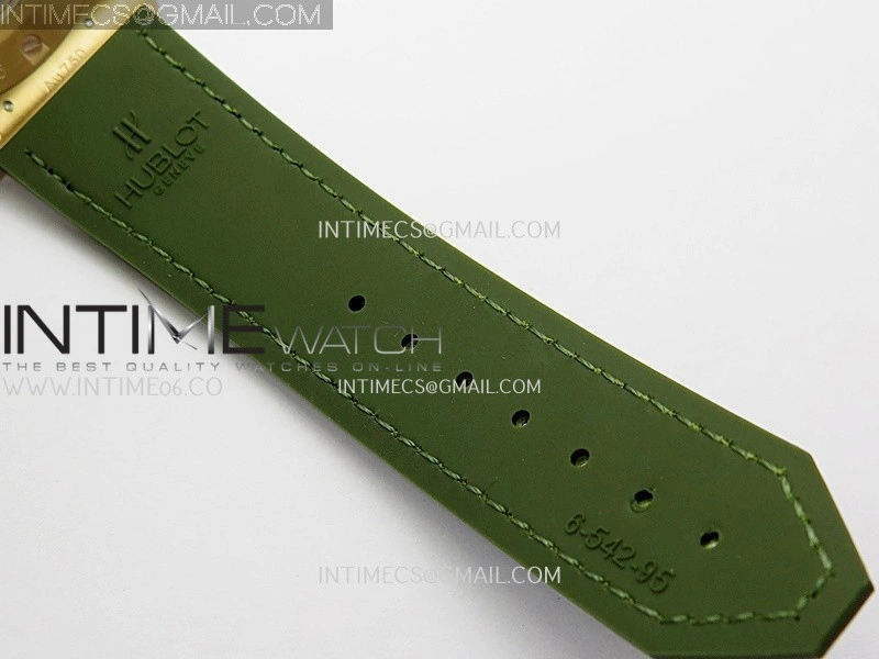 Classic Fusion 42mm RG JJZF 1:1 Best Edition Green Dial On Green Gummy Strap