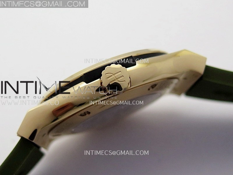 Classic Fusion 42mm RG JJZF 1:1 Best Edition Green Dial On Green Rubber Strap