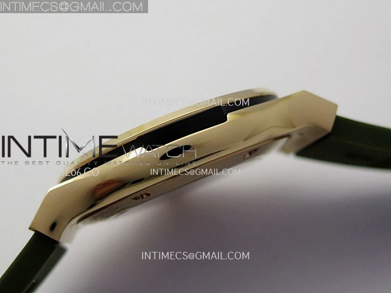Classic Fusion 42mm RG JJZF 1:1 Best Edition Green Dial On Green Rubber Strap