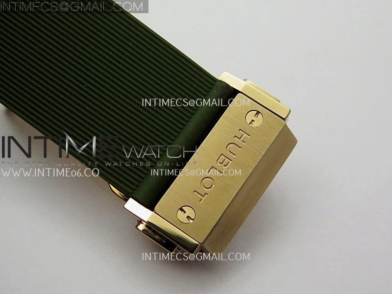 Classic Fusion 42mm RG JJZF 1:1 Best Edition Green Dial On Green Rubber Strap