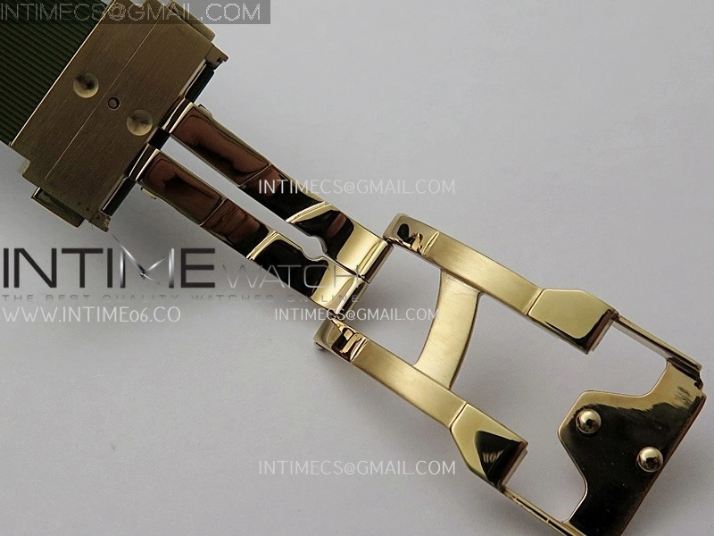 Classic Fusion 42mm RG JJZF 1:1 Best Edition Green Dial On Green Rubber Strap