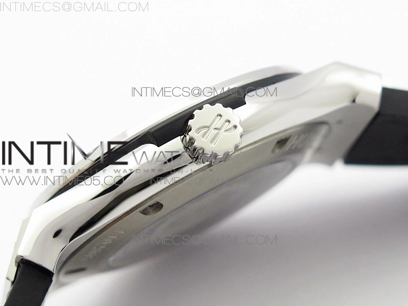 Classic Fusion 42mm SS B50F Gray Dial On Black Gummy Strap A2892