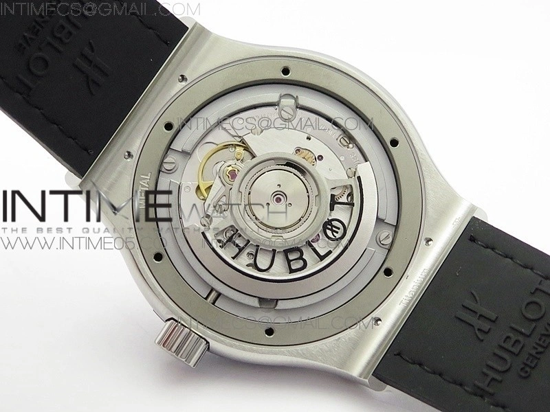 Classic Fusion 42mm SS B50F Gray Dial On Black Gummy Strap A2892