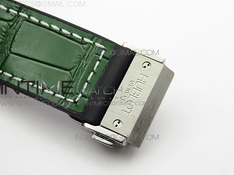 Classic Fusion 42mm SS B50F Green Dial On Green Gummy Strap A2892