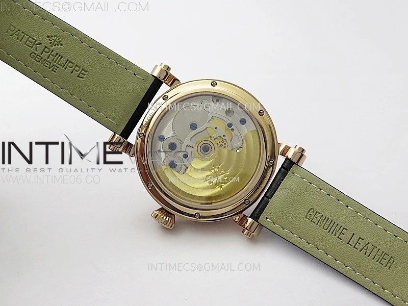 Classic Tourbillon RG AXF White Textured Dial On Black Leather Strap EQ5210