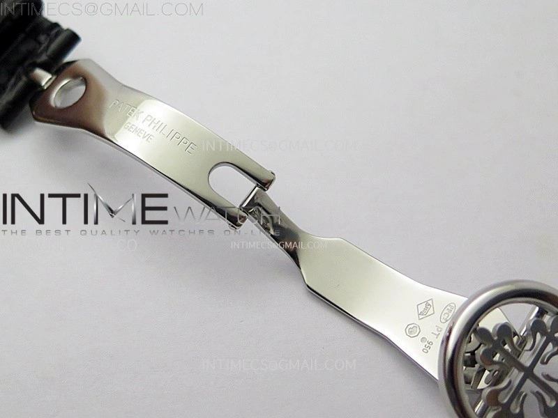 Classic Tourbillon SS AXF White Textured Dial On Black Leather Strap EQ5210