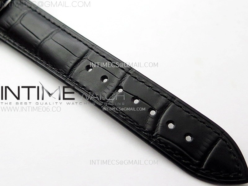 Classic Tourbillon SS AXF White Textured Dial On Black Leather Strap EQ5210