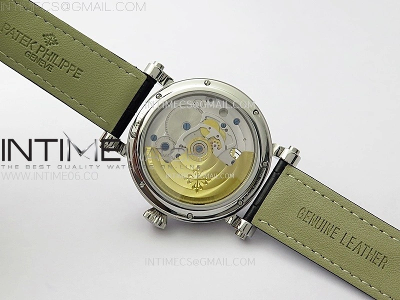 Classic Tourbillon SS AXF White Textured Dial On Black Leather Strap EQ5210