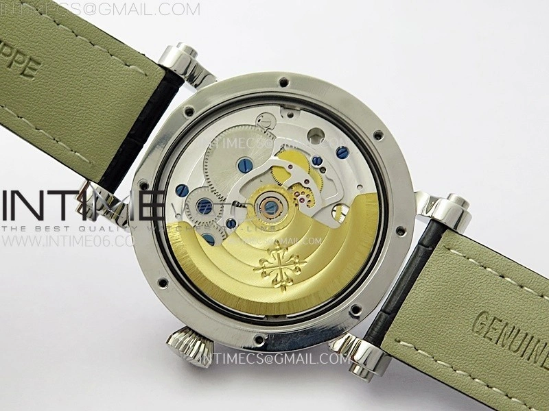 Classic Tourbillon SS AXF White Textured Dial On Black Leather Strap EQ5210