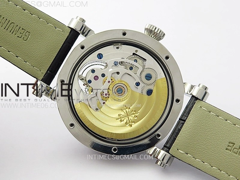 Classic Tourbillon SS AXF White Textured Dial On Black Leather Strap EQ5210