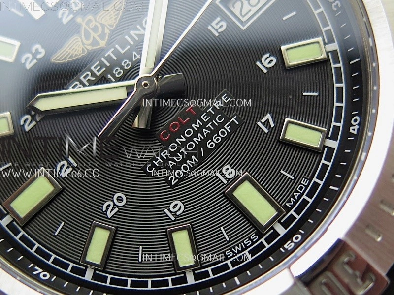 Clot Chronometer SS TF 1:1 Best Edition Black Dial On Black Rubber Strap A2824