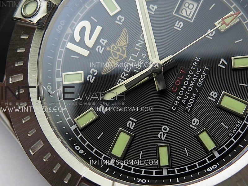 Clot Chronometer SS TF 1:1 Best Edition Black Dial On Black Rubber Strap A2824
