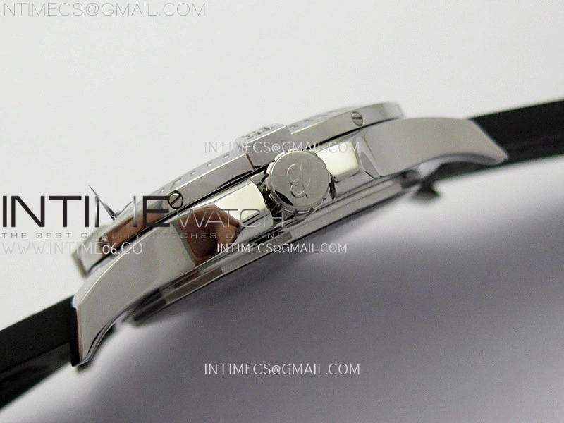 Clot Chronometer SS TF 1:1 Best Edition Black Dial On Black Rubber Strap A2824
