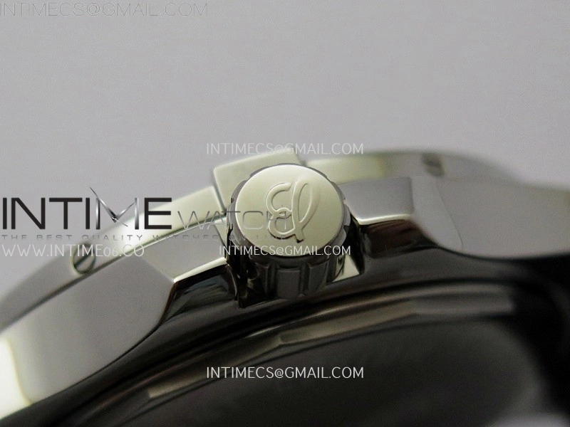 Clot Chronometer SS TF 1:1 Best Edition Black Dial On Black Rubber Strap A2824
