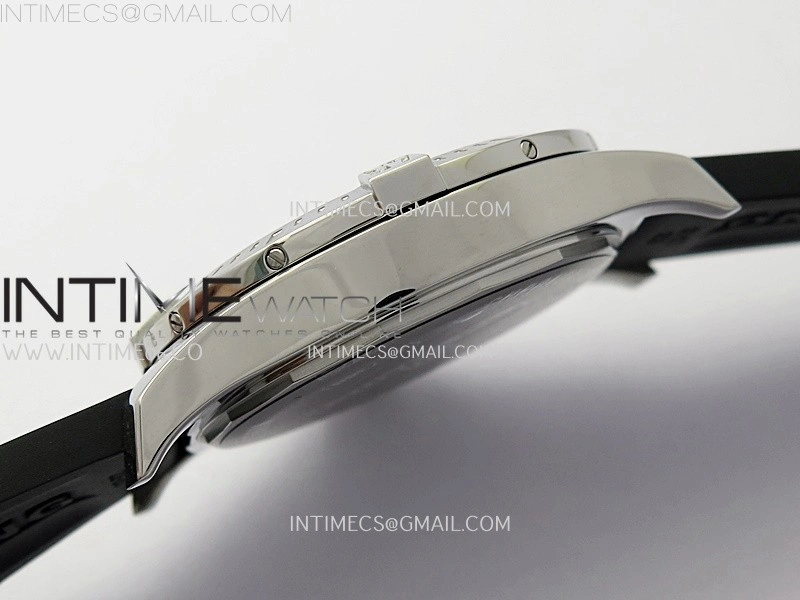 Clot Chronometer SS TF 1:1 Best Edition Black Dial On Black Rubber Strap A2824