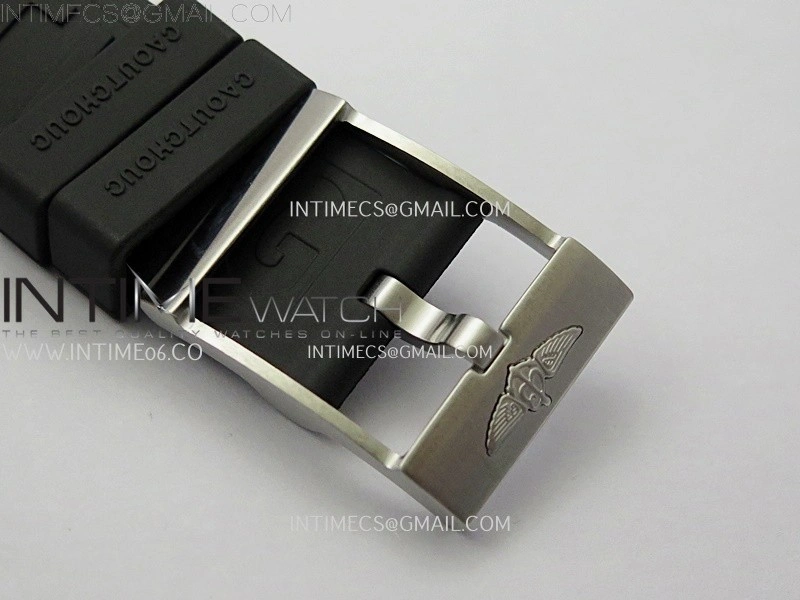 Clot Chronometer SS TF 1:1 Best Edition Black Dial On Black Rubber Strap A2824